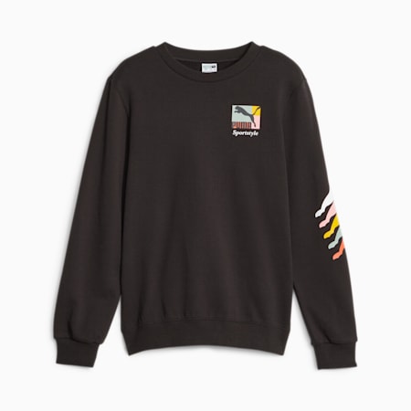 Classics Brand Love Youth Sweatshirt, PUMA Black, small