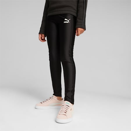 Legging noir brillant taille hot sale haute