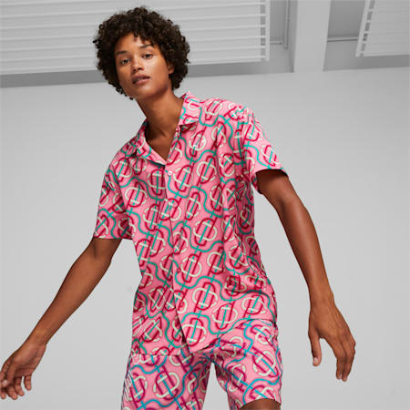 PUMA x PALM TREE CREW Men's Tee, Strawberry Burst-AOP, small-PHL