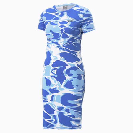 Summer Splash Printed Dress Women, Day Dream, small-THA