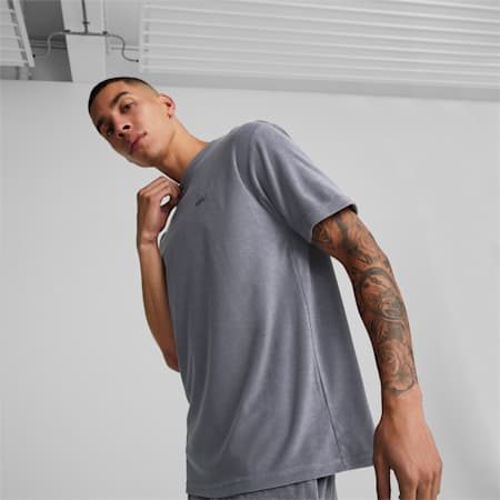 Classics Towelling Tee Men, Gray Tile, small
