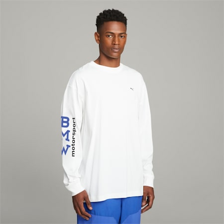 PUMA x BMW Men's Long Sleeve Tee, PUMA White, small-AUS