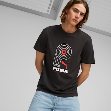 PUMA PRODUCTION Graphic Tee, PUMA Black, small-SEA