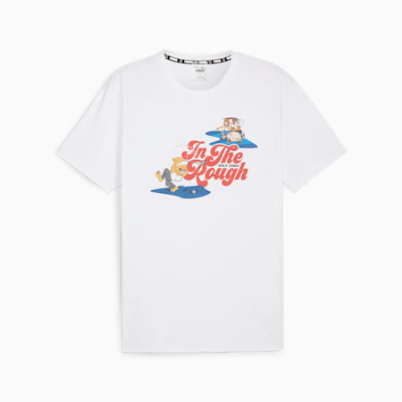 HOOPS x GOLF In the Rough Men's Tee, PUMA White, small