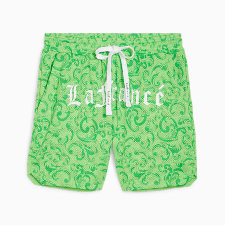 PUMA HOOPS x LAFRANCÉ Men's Shorts, Green Gecko-PUMA Green, small-PHL