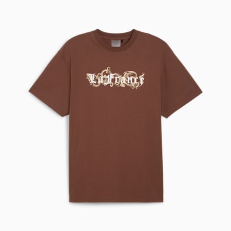 훕스 X 라프랑스 반팔 티셔츠 III<br>HOOPS X LAFRANCE SS Tee III, Chestnut Brown, small-KOR