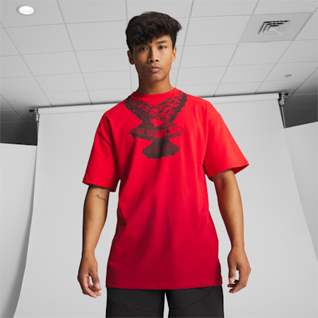 PUMA x LAFRANCÉ Tee, For All Time Red, small-PHL