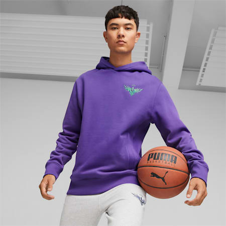 Hoodie de basketball MELO x TOXIC Homme, Team Violet, small