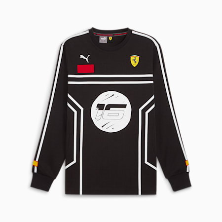 Scuderia Ferrari x Joshua Vides Mesh-Shirt, PUMA Black, small