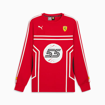 T-shirt en mesh Scuderia Ferrari x Joshua Vides, Rosso Corsa, small