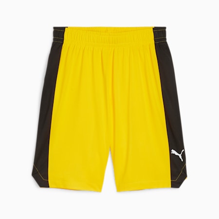 Shot Blocker Men's Basketball Shorts, Yellow Sizzle-PUMA Black, small