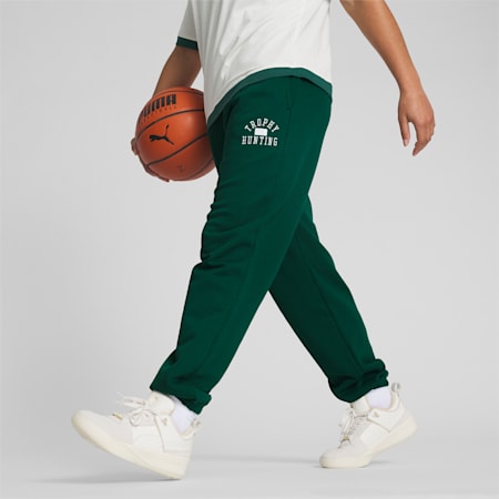 PUMA x TROPHY HUNTING Women's Basketball Sweatpants, Malachite, small