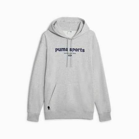 푸마 팀 후디<br>PUMA TEAM Hoodie TR, Light Gray Heather, small-KOR