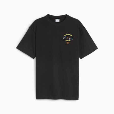 DOWNTOWN Youth Graphic Tee, PUMA Black, small-IDN