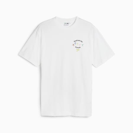 DOWNTOWN Youth Graphic Tee, PUMA White, small-IDN