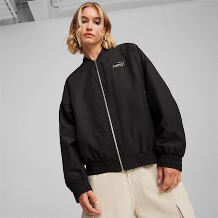 Women's Style Jacket, PUMA Black, small-IDN