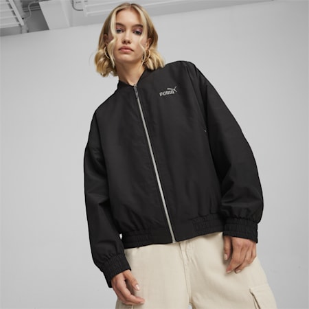 Women's Style Jacket, PUMA Black, small-SEA