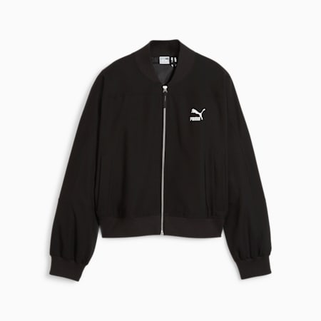 Classics Shiny Women's Bomber Jacket, PUMA Black, small