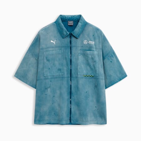 MAPF1 크루 셔츠<br>MAPF1 CREW Shirt, Ocean Tropic, small-KOR