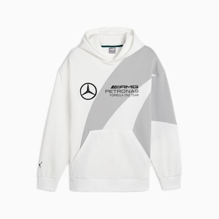 Felpa con cappuccio Mercedes-AMG Petronas Motorsport Statement da uomo, PUMA White, small