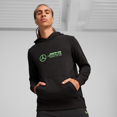 Mercedes-AMG Petronas Motorsport Men's Hoodie, PUMA Black, small