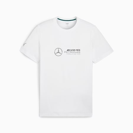 Mercedes-AMG Petronas Motorsport Men's Logo Tee, PUMA White, small-AUS