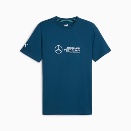 Mercedes-AMG Petronas Motorsport Men's Logo Tee, Ocean Tropic, small-SEA