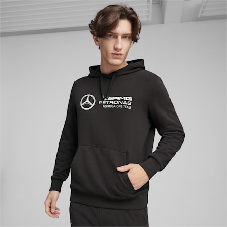 Męska bluza z kapturem Mercedes AMG Petronas Motorsport ESS, PUMA Black, small