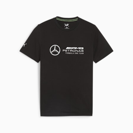 Mercedes-AMG Petronas Motorsport Men's ESS Logo Men's Tee, PUMA Black, small-AUS
