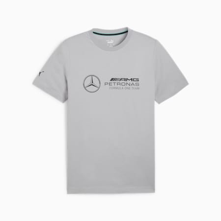 Mercedes-AMG Petronas Motorsport Men's ESS Logo Men's Tee, Team Silver, small-AUS