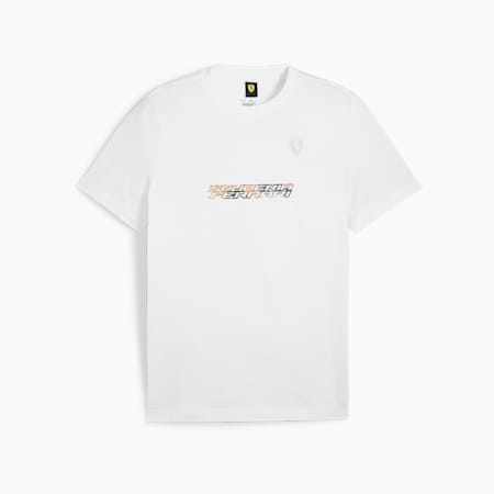 Camiseta de deporte de la Scuderia Ferrari Race CREW para hombre, PUMA White, small