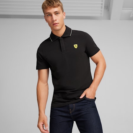 Scuderia Ferrari Men's Motorsport Race Polo, PUMA Black, small-SEA