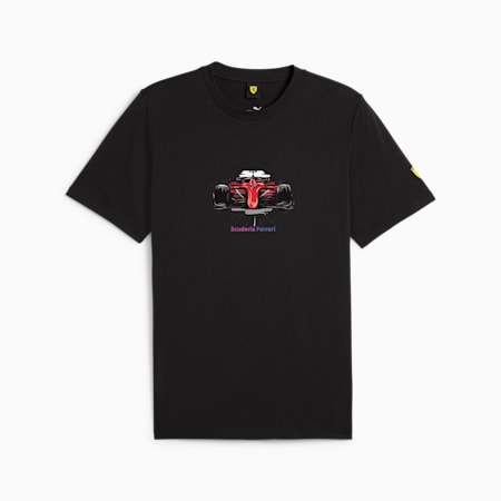 Scuderia Ferrari Motorsport Race Men's Graphic Tee, PUMA Black, small-AUS