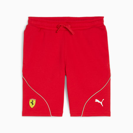 Scuderia Ferrari Race Youth Motorsport Shorts, Rosso Corsa, small-PHL
