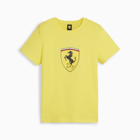Scuderia Ferrari Race Youth Tee, Speed Yellow, small-SEA