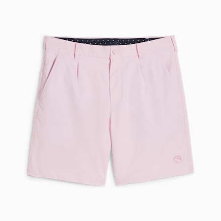 PUMA x ARNOLD PALMER Men's Pleated Golf Shorts, Pale Pink, small-SEA