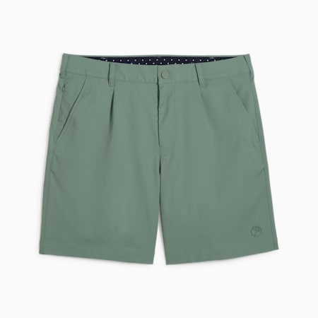 PUMA x ARNOLD PALMER Men's Pleated Golf Shorts, Eucalyptus, small-SEA