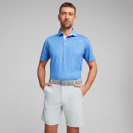 PUMA x Arnold Palmer Geo Men's Polo, Blue Skies, small-AUS