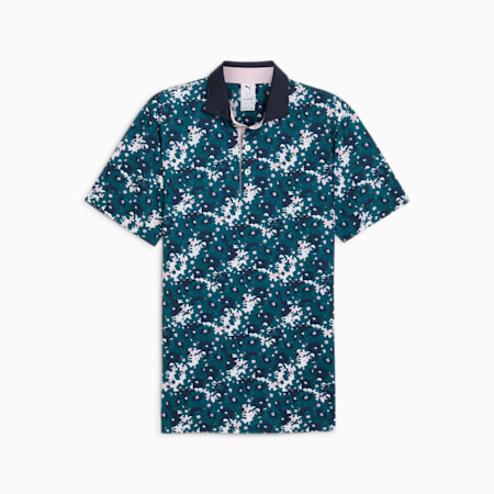 PUMA x Arnold Palmer Floral Men's Polo, Cold Green, small-IDN