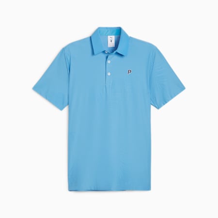 PUMA x PALM TREE CREW Men's Golf Polo, Regal Blue, small-SEA