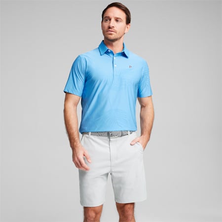 PUMA x PALM TREE CREW Men's Golf Polo, Regal Blue, small-SEA