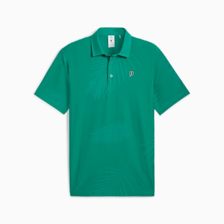 Kaus Polo Golf Pria PUMA x PALM TREE CREW, Sparkling Green, small-IDN