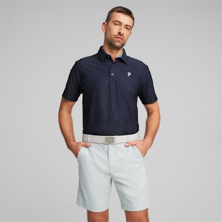 Męska golfowa koszulka polo PUMA x PALM TREE CREW, Deep Navy, small