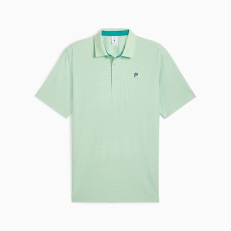 PUMA x PALM TREE CREW Men's Golf Polo, Fresh Mint, small-SEA