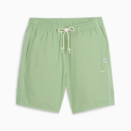 MMQ Seersucker Shorts, Pure Green, small
