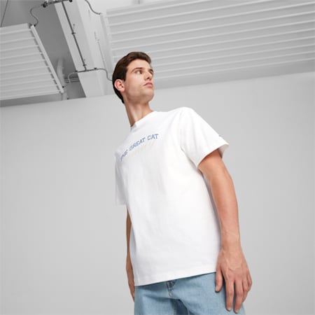 Basketball Nostalgia T-shirt voor heren, PUMA White, small