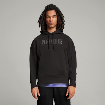 PUMA x PLEASURES Hoodie, PUMA Black, small