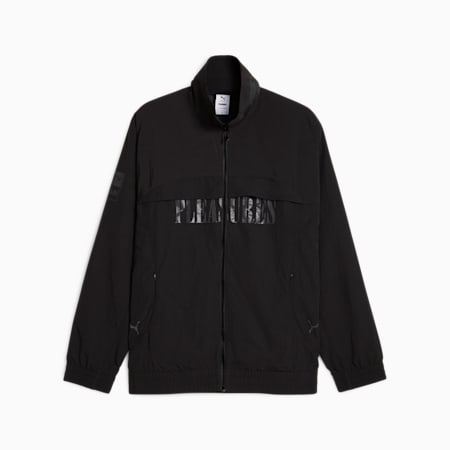 푸마 X 플레저스 셀러레이터 트랙 자켓<br>PUMA x PLEASURES Jacket, PUMA Black, small-KOR