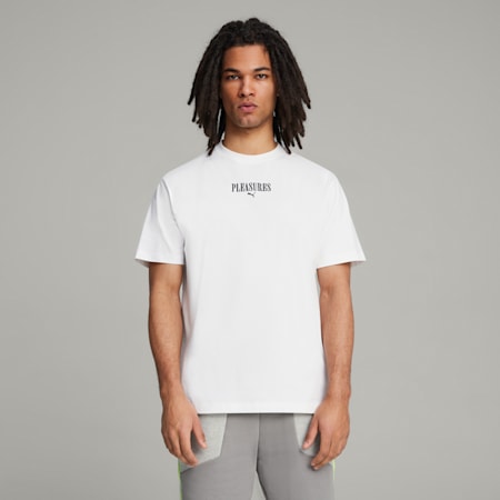 T-shirt grafica PUMA x PLEASURES, PUMA White, small