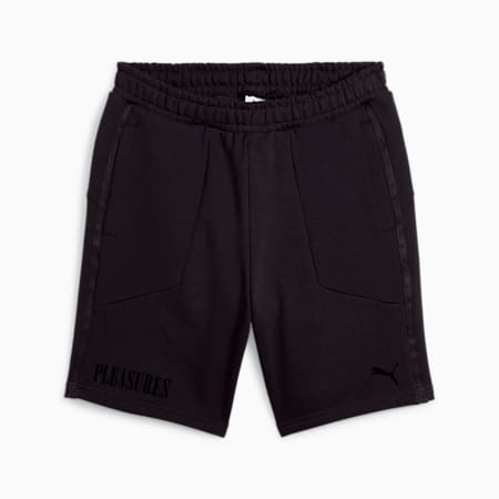PUMA x PLEASURES Men's Shorts, PUMA Black, small-AUS